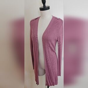 White House Black Market Mauve Cardigan